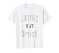 Motivación de Boxeo Dejar de Fumar no es una opción para Boxer Camiseta gráfica económica, Hombre, Blanco, M