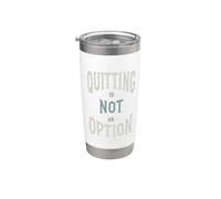 Motivación de boxeo Dejar de fumar no es una opción para Boxer Vaso térmico de acero inoxidable de doble pared