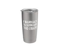 Motivación de entrenamiento/divertido mensaje de memes de gimnasio/cita de entrenador Vaso térmico de acero inoxidable de doble pared
