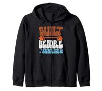 Motivación de Entrenamiento físico matutino construida Antes del Amanecer Sudadera con Capucha