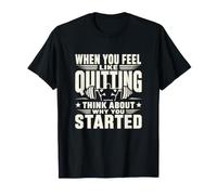 Motivación de Fitness por qué comenzó el Entrenamiento Cita Camiseta