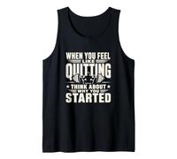 Motivación de Fitness por qué comenzó el Entrenamiento Cita Camiseta sin Mangas