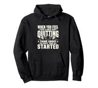 Motivación de Fitness por qué comenzó el Entrenamiento Cita Sudadera con Capucha