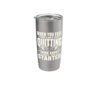 Motivación de fitness Por qué comenzó el entrenamiento Cita Vaso térmico de acero inoxidable de doble pared