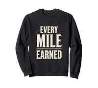 Motivación de maratón de Corredor Ganado por Cada Milla Sudadera