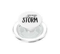 Motivación de resiliencia más Fuerte Que la tormenta PopSockets PopGrip para MagSafe