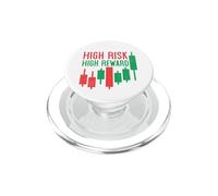 Motivación de Trading - Alto Riesgo Alta Recompensa Comerciante Angustiado PopSockets PopGrip para MagSafe
