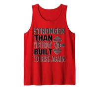 MOTIVACIÓN DEL FITNESS - MÁS FUERTE QUE EL GRÁFICO DEL GIMNASIO DE AYER Camiseta sin Mangas