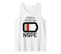 Motivación del Lunes, sin energía, sin cafeína, se Necesita café Camiseta sin Mangas