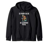 Motivación Gym Si fuera fácil se llamaría pádel Sudadera con Capucha