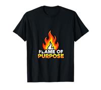 Motivación impulsada por un propósito Diseño de mentalidad de energía de Fuego Camiseta