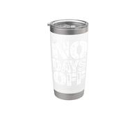 Motivación - No hay días libres Vaso térmico de acero inoxidable de doble pared