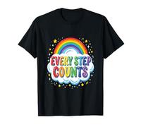 Motivación para Caminar Cada Paso Cuenta Positividad Cita Camiseta