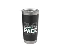 Motivación para correr - Media maratón Vaso térmico de acero inoxidable de doble pared