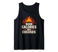 Motivación para el Gimnasio - Burn Calories NO Excuses Camiseta sin Mangas