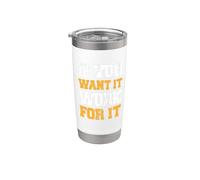Motivación - Si quieres que funcione para ello Vaso térmico de acero inoxidable de doble pared