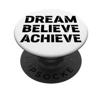 MOTIVACIÓN SUEÑAR, Creer, Lograr: Grande Bold Gráfico PopSockets PopGrip Adhesivo