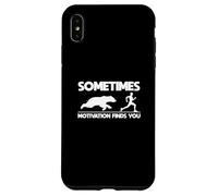 Motivacional Correr Gracioso A veces la motivación te encuentra Carcasa para iPhone XS Max