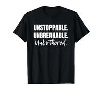 Motivacional Sea imparable. IRROMPIBLE. Sin trabas Camiseta gráfica económica, Hombre, Negro, M