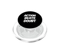 Motivacional TXT Inspirador para La Gente Acción Vence La Duda PopSockets PopGrip para MagSafe