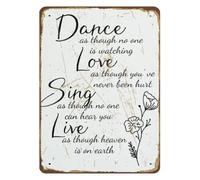 Motivational Dance Metal Sign Freedom To Move Saying Poster Wall-Art for Home Office Practice Room Decor 8 X 12 inch