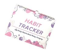 Motivational Habit Tracker Journal, 12-Month Undated Daily Weekly & Monthly Habit Tracker Planner, Writable Goals & Habit Tracking Journal for Building Productive Routines