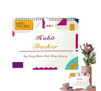 Motivational Habit Tracker Journal, 12-Month Undated Daily Weekly & Monthly Habit Tracker Planner, Writable Goals & Habit Tracking Journal for Building Productive Routines