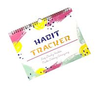 Motivational Habit Tracker Journal, 12-Month Undated Daily Weekly & Monthly Habit Tracker Planner, Writable Goals & Habit Tracking Journal for Building Productive Routines