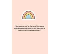 Motivational Notebook Rainbow edition. 100 lined pages. 6 x 9 inches notebook. Gives a boost of motivation and inspiration! ideal for students and working.
