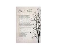 Motivational Quote Canvas Art - “After a While” Poem Print, Inspirational Wall Decor for Living Room, Bedroom, Office, Encouragement Gift (Unframed,08x12inch(20x30cm))