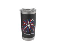 Motivational Quote Everyday Confidence Born To Sparkle Vaso térmico de acero inoxidable de doble pared