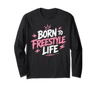 Motivational Quote Freedom Adventure Born To Freestyle Life Manga Larga