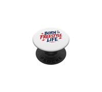 Motivational Quote Freedom Adventure Born To Freestyle Life PopSockets PopGrip Adhesivo