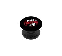 Motivational Quote Freedom Adventure Born To Freestyle Life PopSockets PopGrip Adhesivo