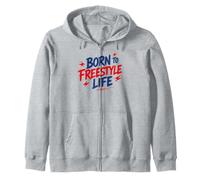 Motivational Quote Freedom Adventure Born To Freestyle Life Sudadera con Capucha