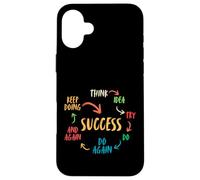 Motivational Quote Mindset Inspirational Saying Success Carcasa para iPhone 16 Plus