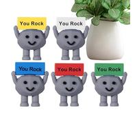 Motivational Stones, 5-Piece Cute Portable Stone Toys, Inspirational Gift for Coworkers, Team, Friends, Teachers, Family, Employees, Staff