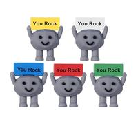 Motivational Stones, 5 piezas Decorative Set, Creative Desk Ornament, Inspirational Message Design, Uplifting Gift Toy for Staff, Family, Teacher, Coworker, Colleague Enfoment, 1,97 x 1,57 pulgadas