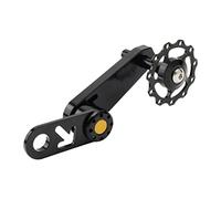 MotiveTech 1 Pieza Guía de Cadena para Bicicleta Adaptador de Placa de Dientes Ajustable de Aleación con Montaje Trasero Protector de Chasis Liviano, 52,5 m