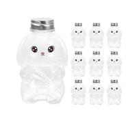 MotiveTech 10 Botellas de Jugo Vacías con Forma de Animal, Recipientes para Bebidas, Ideales para Té, 500ml