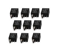 MotiveTech 10 Relés Automotrices de 12 V CD SPDT 20/ de 5 Pines, Interruptores de Relé de Potencia Electromagnéticos para Camiones, Barcos Y Aplicaciones Mar