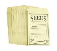 MotiveTech 100 Bolsas Autoadhesivas Vacías para Recolección de Semillas de Y Verduras