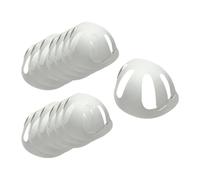 MotiveTech 100x Moldeadores Corona para Gorras béisbol para exhibición, retenedores Reutilizables con Forma cúpula, Soporte Interno cartón para, Blanco