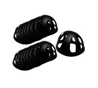 MotiveTech 100x Moldeadores Corona para Gorras béisbol para exhibición, retenedores Reutilizables con Forma cúpula, Soporte Interno cartón para, Negro