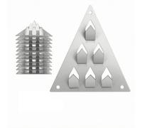 MotiveTech 12 Piezas Clip para Paneles Acústicos | Metálico, Soporte Montaje con Tornillos, Resistente a la Corrosión, Herraje, para Home Cinema Casa, Oficinas, Instaladores