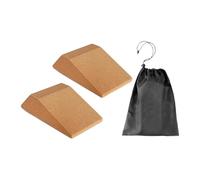 MotiveTech 2 Bloques de Cuña de Corcho para Sentadillas, de Ejercicio, Estirador de Pantorrillas, Antideslizante para Entrenamiento de