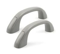 MotiveTech 2 Piezas Agarradera Techo con Junta Lateral Ajuste Perfecto Manija Techo Interior Fácil Instalación Manija Interior con Apoyabrazos , Gris