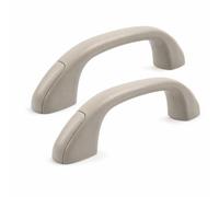 MotiveTech 2 Piezas Agarradera Techo con Junta Lateral Ajuste Perfecto Manija Techo Interior Fácil Instalación Manija Interior con Apoyabrazos , Beige