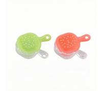 MotiveTech 2 Piezas Colador Casa Muñecas Redondo Colador Juguete Realista Escurridor Juguete para Coleccionistas, Rosa Melocotón Y Verde