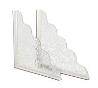 MotiveTech 2 Piezas Panel Acrílico con Tira Silicona Puro Protector Salpicaduras Cocina Transparente Tira Bloqueo Agua para Bañera, Estilo B